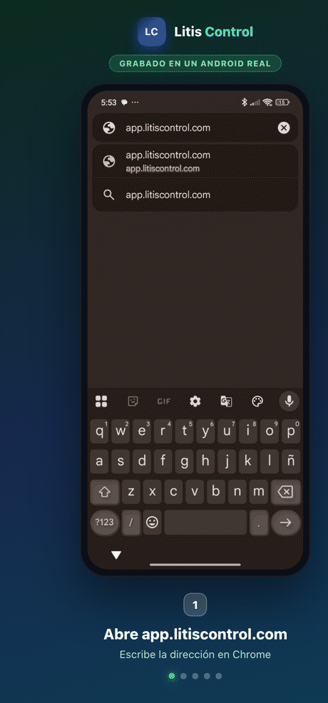 Cómo instalar Litis Control en un Android, paso a paso